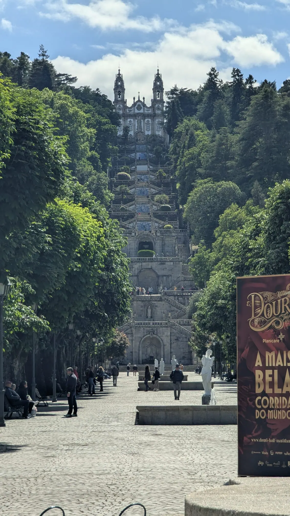 The Sanctuary of Nossa Senhora dos Remedios staircase in Lamego