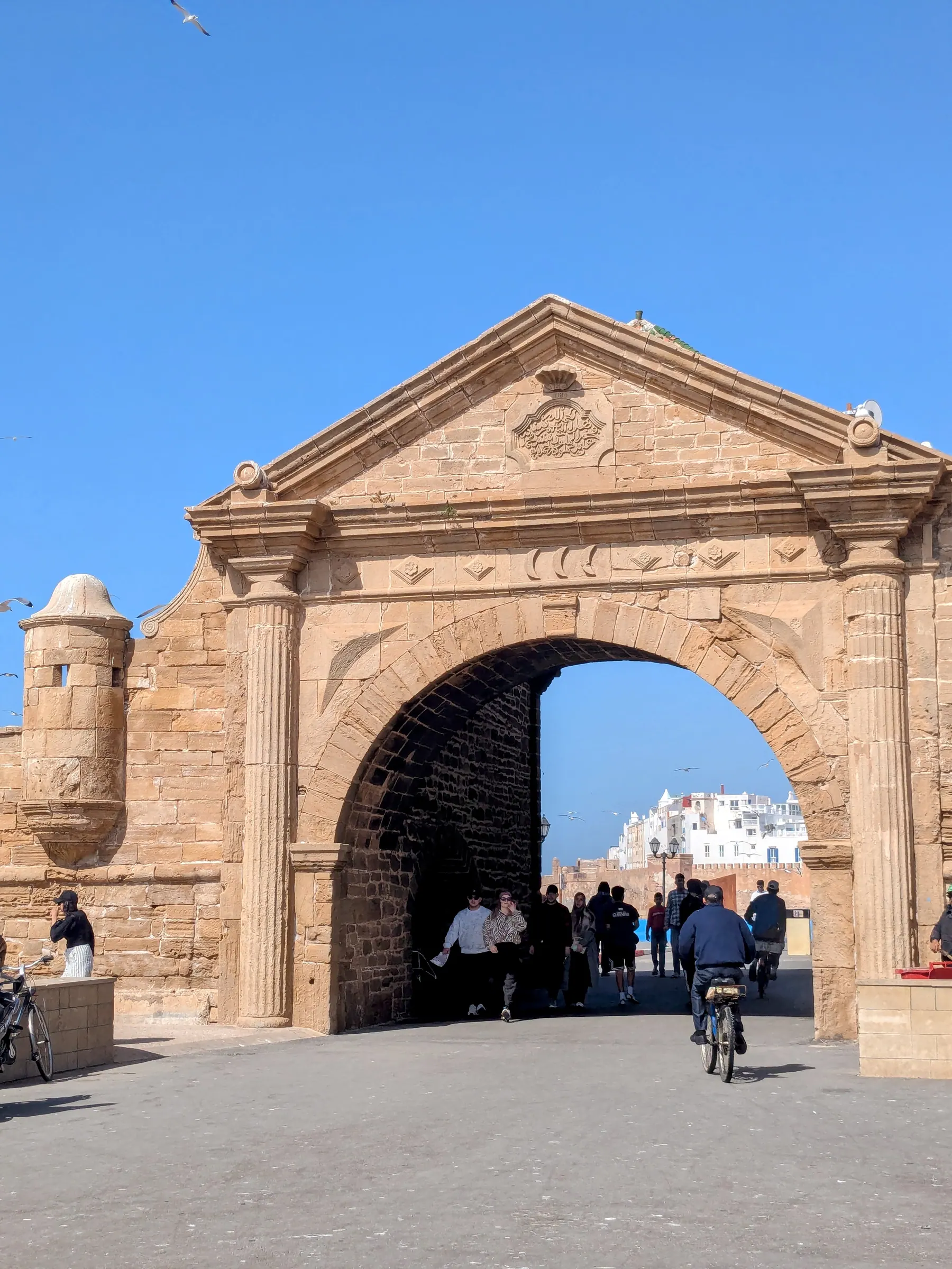 A stone gate leading into Essaouira's old town
