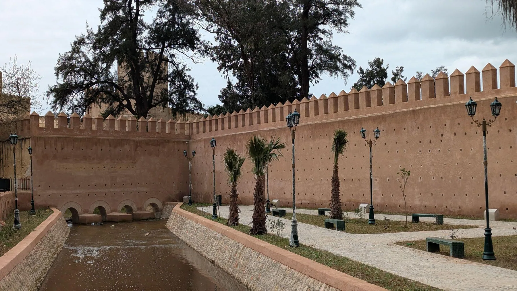 The outer walls near the Royal Palace of Fez