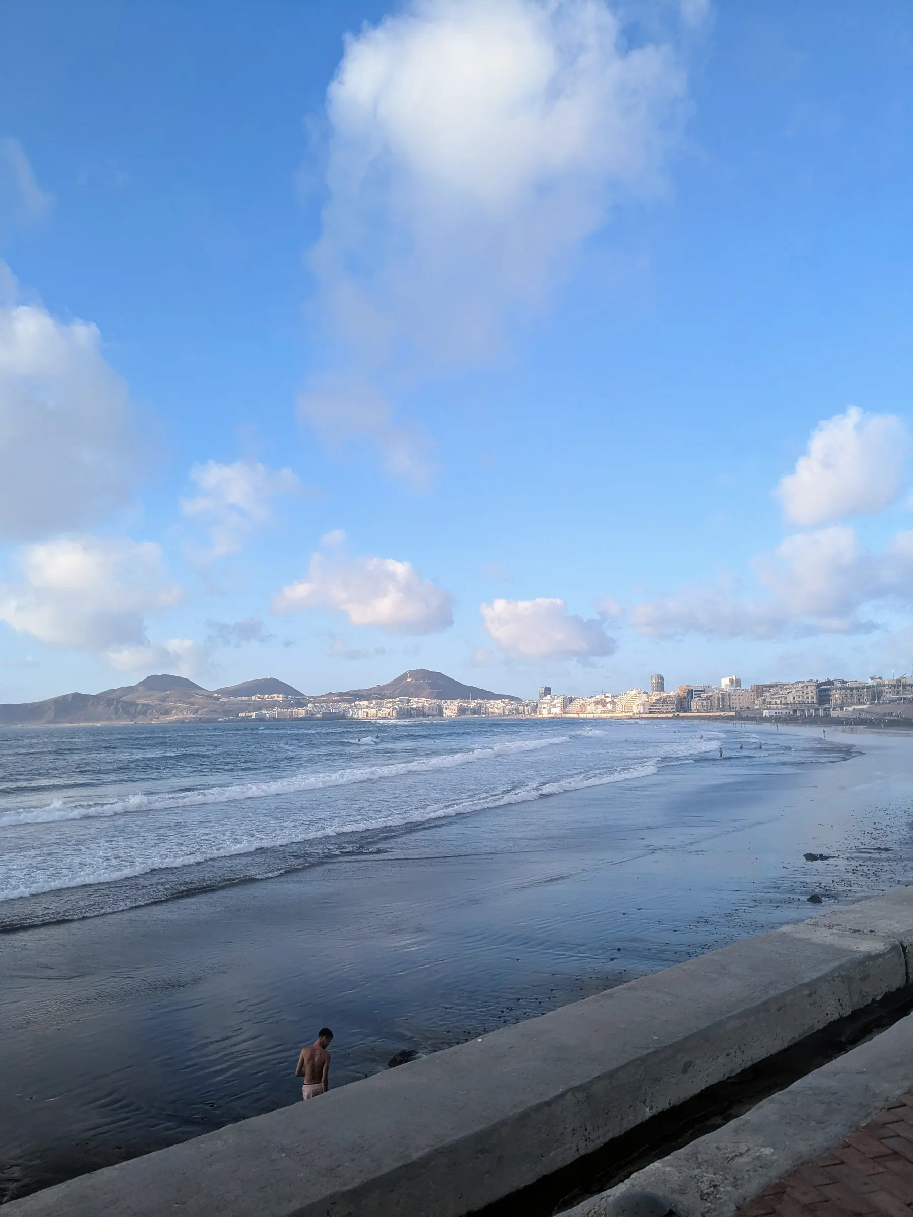 Las Canteras beach and city coastline in Las Palmas