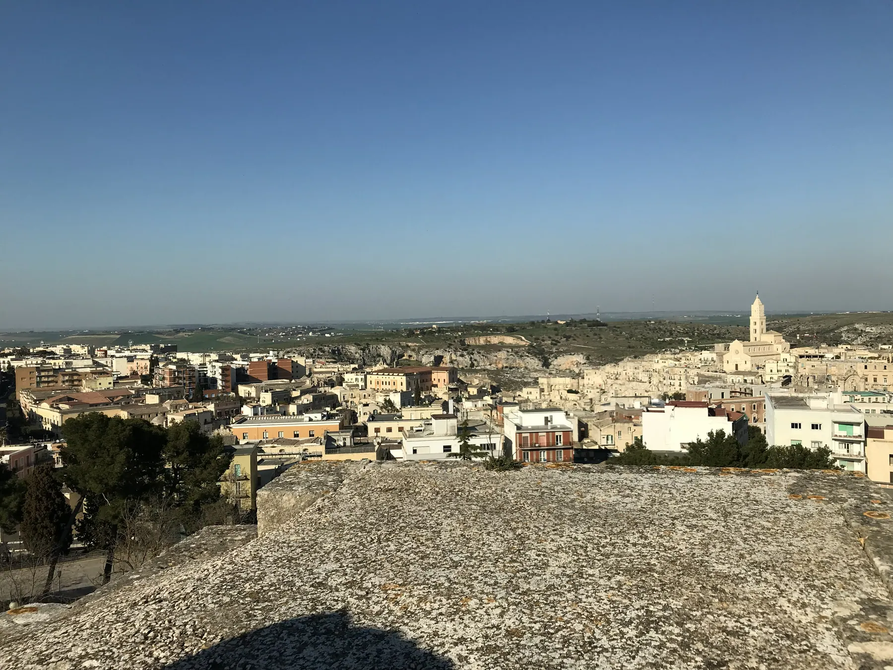 Castillo Tramontano sobre Matera