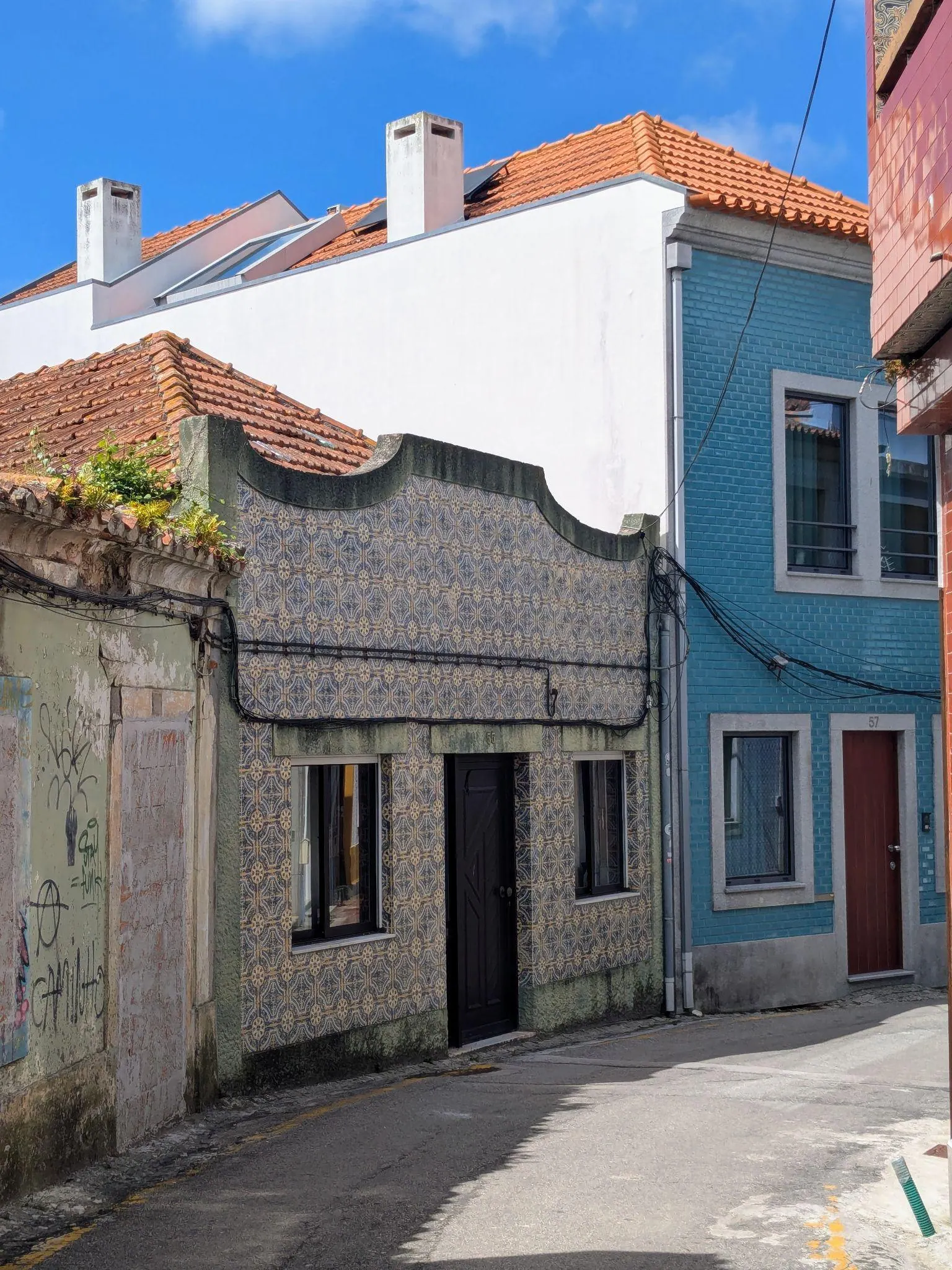 A patterned Art Nouveau facade in Aveiro
