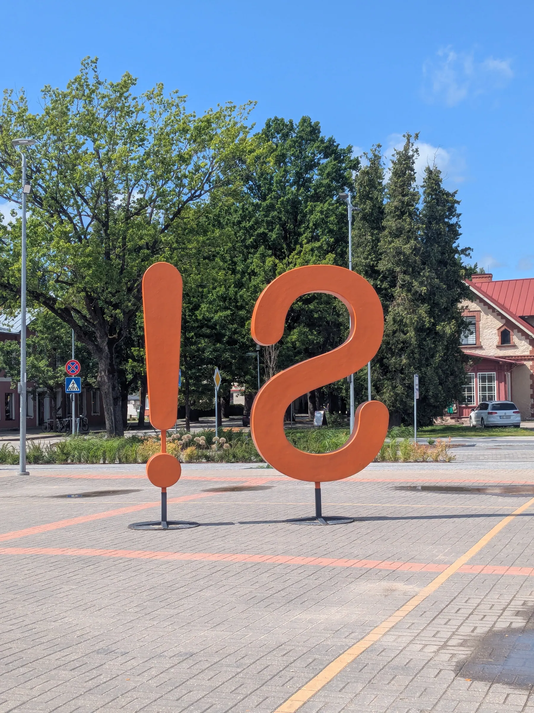 A flower-filled, well-kept street in Sigulda