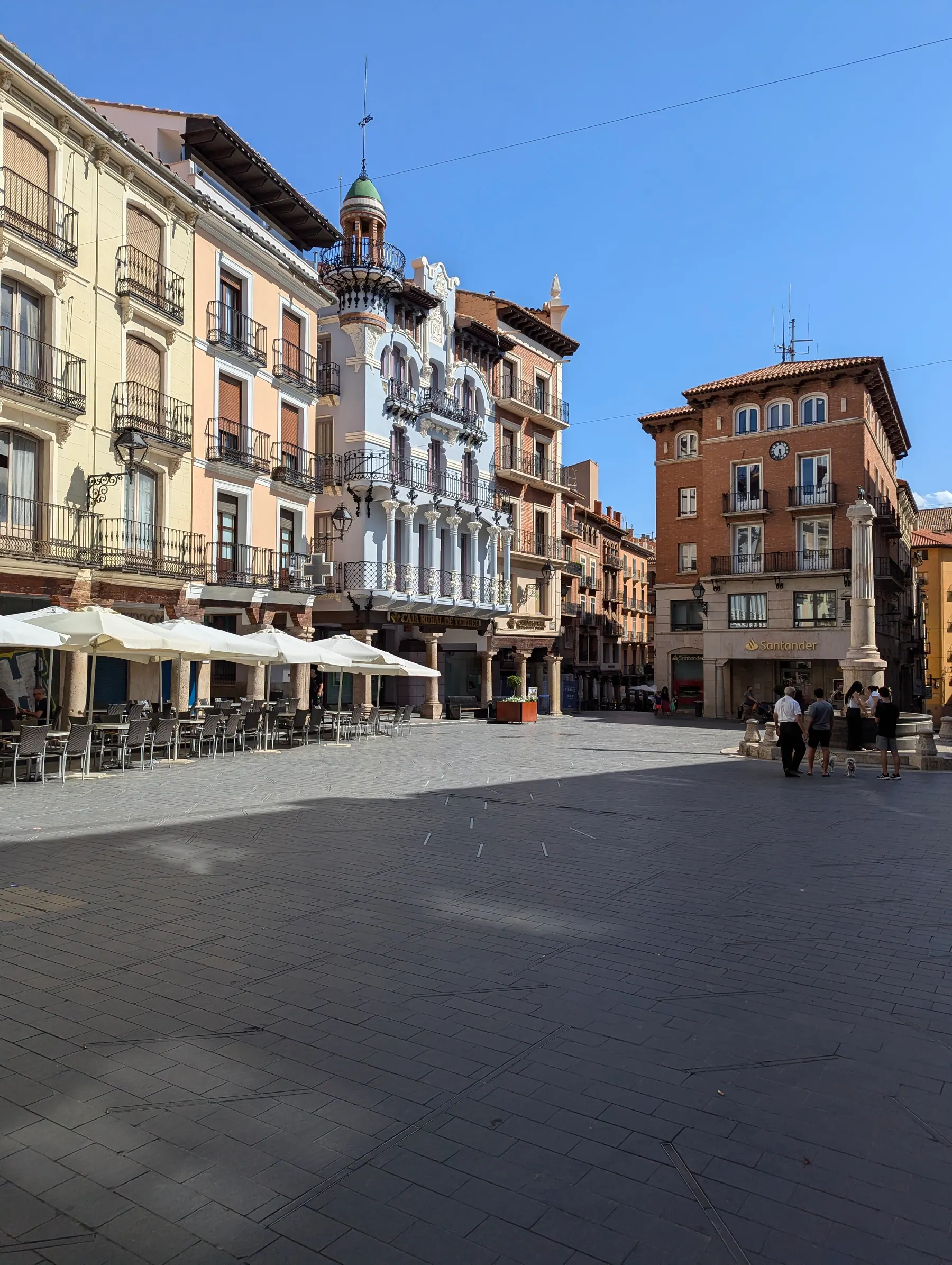 Plaza del Torico and its Modernista façades in Teruel
